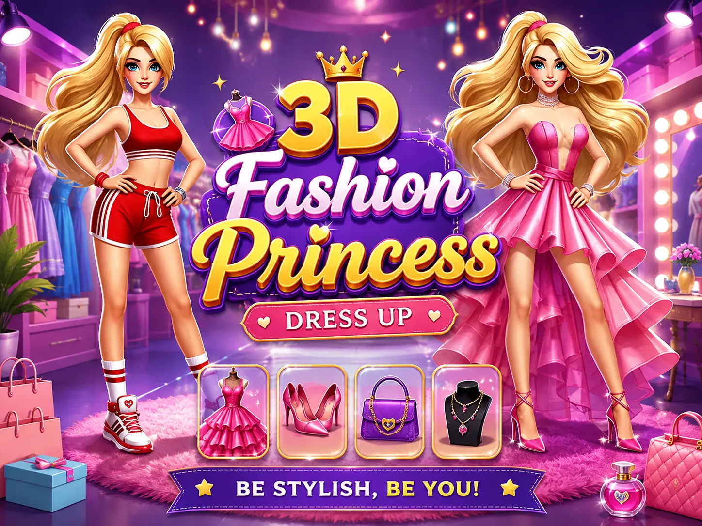 3D Fashion Princess - Dress Up