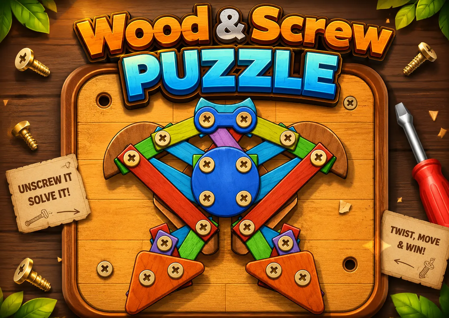 Wood & Screw Puzzle